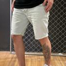 Bermuda Masculina Jeans Claro Com Bainha