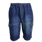 Bermuda Masculina Jeans Com Elástico Lottus Plus Size