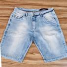 Bermuda Masculina Jeans Wolfgan Plus Size Azul Claro