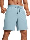Bermuda Masculina para Treino CRZ YOGA 7" Secagem Rápida com Bolsos Azul Claro
