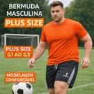 Bermuda Masculina Plus Size Esportiva Academia Futebol Confortável