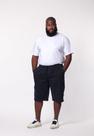 Bermuda masculina Plus Size Sarja Azul Marinho Bermuda masculina Plus Size Sarja Azul Marinho