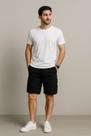 Bermuda Masculina Sarja Brim Elástico Coloridas Kit C/4