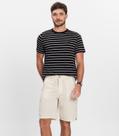 Bermuda Masculina Sarja Com Bolsos Cargo Shift Bege