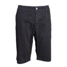 Bermuda Masculina Sarja Preta Tradicional Plus Size