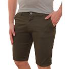 Bermuda Masculina Sarja Verde Militar Comfort Casual