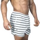 Bermuda Masculina Short Mauricinho Praia Treino Academia Com Bolso Cordão Listrado