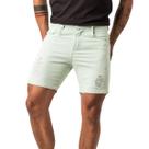 Bermuda Masculina Slim Destroyed Verde Sarja Zune