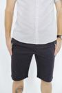 Bermuda Masculina Slim Fit Sarja Color Grafite - RAFFER