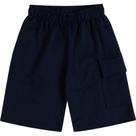 Bermuda Menino Kyly Moletom Sem Felpa com Bolso Lateral Azul
