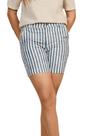 Bermuda Midi Listrada Leblue - Confeccionada em 100% Algodão