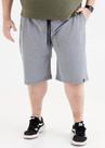 Bermuda Moletom Listrado Plus Size