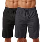 Bermuda Moletom Masculina Bolsos Lisa Cordão Ajustável Kit 2