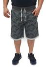 Bermuda Moletom Plus Size Extra Grande Butu Biru Estampada