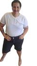 Bermuda para gordinhas pedal no joelho plus size