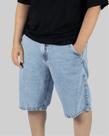 Bermuda Plano C Jeans Baggy - Azul Claro