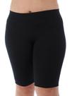 Bermuda Plus Size Feminina Ciclista Fitness Preta