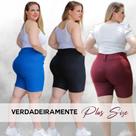 Bermuda Plus Size Verão Modeladora Cotton Jeans Modelagem Perfeita