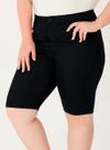 Bermuda Sarja Malwee 1000129466 Feminina Plus Size Ciclista Super Stretch T. 48/56