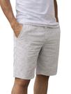 Bermuda Sarja Tradicional Masculina Listrada Com Bolsos Cor:BegeTamanho:46