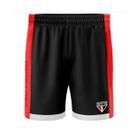Bermuda Short calção São Paulo academia preta Masculino