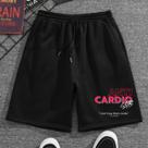 Bermuda Short Moletom Preto Not Cardio Anticardio Academia Fitness Gym Maromba Rato