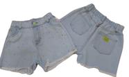 Bermuda / Shorts Jeans Infantil Menina Verão Lessa Kids 8739