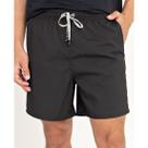 Bermuda Shorts Tactel Lisa Preta Praia Piscina Treino