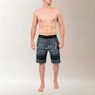 Bermuda Surf Masculina Estampa Flower Line Preta