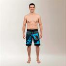 Bermuda Surf Masculina Estampa Monstera Azul