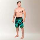 Bermuda Surf Masculina Estampa Monstera Verde