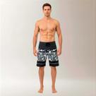 Bermuda Surf Masculina Splash Art Preta