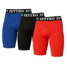 Bermuda Térmica Ciclista Masculina Kit C/ 3 Academia Zettro -