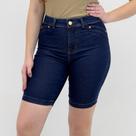 Bermuda Young Style Jeans Ciclista Feminina