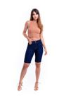 Bermudao Jeans Alto Levanta Bumbum