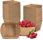 Berry Basket IDL Packaging Pink Brown Cardboard (pacote com 100)