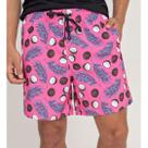Berumuda Shorts Maculino Tactel Coco Rosa Praia Piscina Berumuda Shorts Maculino Tactel Coco Rosa Praia Piscina