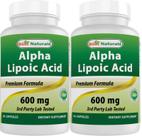 Best Naturals Ácido Alfa Lipoico 600 mg, Pack de 120 Cápsulas