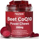 Beterraba com CoQ10 200 mg em mastigáveis NEUNEST 60 suplementos macios Beterraba com CoQ10 200 mg em mastigáveis NEUNEST 60 suplementos macios