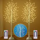 Bétula iluminada Remon 7FT com 170 luzes LED e 8 modos