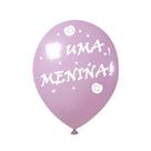 Bexiga Balão Chá de Bebê Revelação Menina Rosa C/ 200 Um