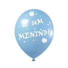 Bexiga Balão Chá de Bebê Revelação Menino Azul C/ 200 Um