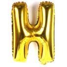 Bexiga Balão Metalizado 16 Polegadas 40cm Dourado Letra H Bexiga Balão Metalizado 16 Polegadas 40cm Dourado Letra H