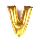 Bexiga Balão Metalizado 16 Polegadas 40cm Dourado Letra V Bexiga Balão Metalizado 16 Polegadas 40cm Dourado Letra V