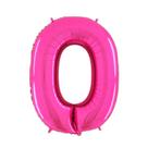 Bexiga Balão Metalizado 16 Polegadas 40cm Rosa Número 0