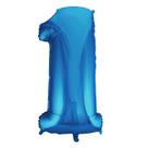 Bexiga Balão Metalizado 30 Polegadas 75cm Azul Número 1