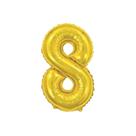 Bexiga Balão Metalizado 30 Polegadas 75cm Dourado Número 8