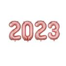 Bexiga Balão Metalizado 40cm Rosé Gold Kit Ano Novo 2023