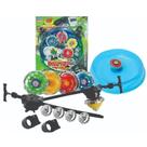 Bey Blade Kit C 4 + Arena + 2 Lançador + 4 Bicos Extra Led