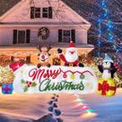 Beyond Your Thoughts Banner inflável de Natal de 305 cm com LED